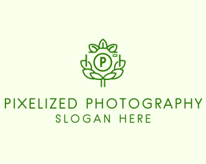 Leaf Photography Camera logo design