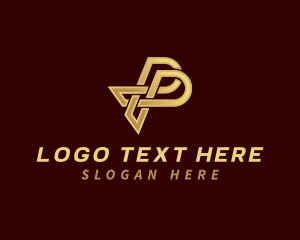 Premium Logistic Letter P logo