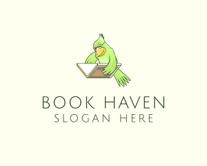 Bird Book Library Training logo design