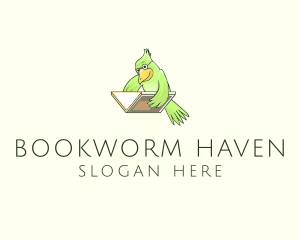 Bird Book Library Training logo design