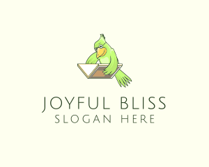 Bird Book Library Training logo design