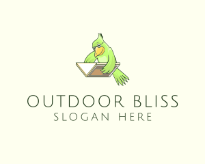 Bird Book Library Training logo design