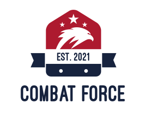 Patriotic Eagle Home Badge logo
