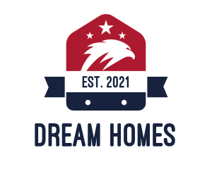 Patriotic Eagle Home Badge logo