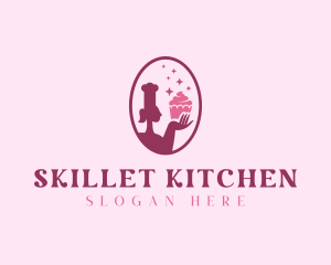 Cupcake Pastry Dessert logo design