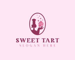 Cupcake Pastry Dessert logo design