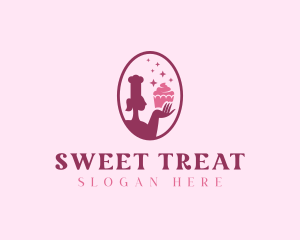 Cupcake Pastry Dessert logo design