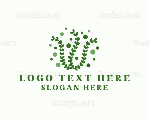 Seaweed Leaf Plant Logo