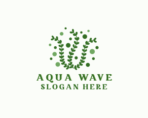 Seaweed Leaf Plant logo