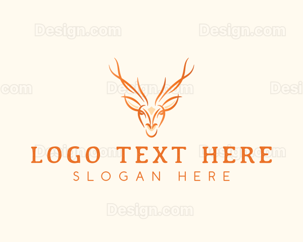 Wild Deer Stag Logo