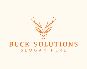 Wild Deer Stag logo design