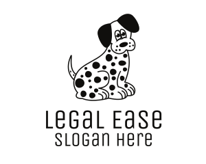 Dalmatian Dog Cartoon logo