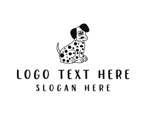 Dalmatian Dog Pet logo design