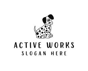 Dalmatian Dog Pet logo design