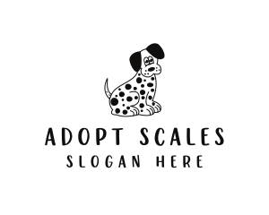 Dalmatian Dog Pet logo design