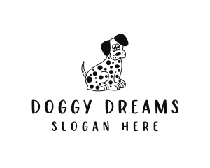 Dalmatian Dog Pet logo