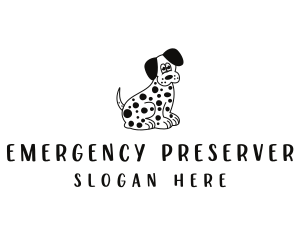 Dalmatian Dog Pet logo design