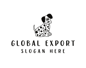 Dalmatian Dog Pet logo design