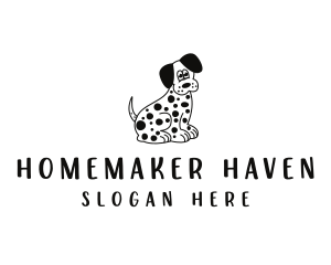 Dalmatian Dog Pet logo design