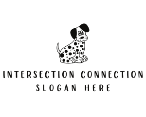 Dalmatian Dog Pet logo design