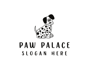 Dalmatian Dog Pet logo