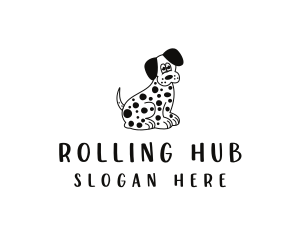 Dalmatian Dog Pet logo design