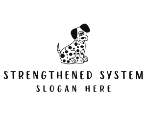 Dalmatian Dog Pet logo design