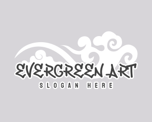 Street Art Cloud Graffiti logo design