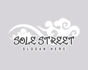 Street Art Cloud Graffiti logo design