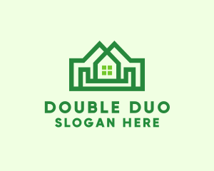 Double House Realtor logo design