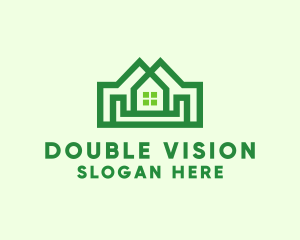 Double House Realtor logo design