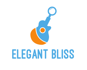 Guitar Magnifying Glass logo