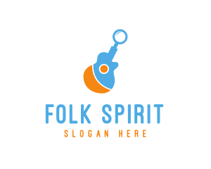Guitar Magnifying Glass logo
