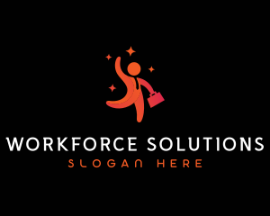 Corporate Career Worker logo design