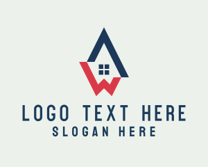 Housing Letter AW Monogram logo