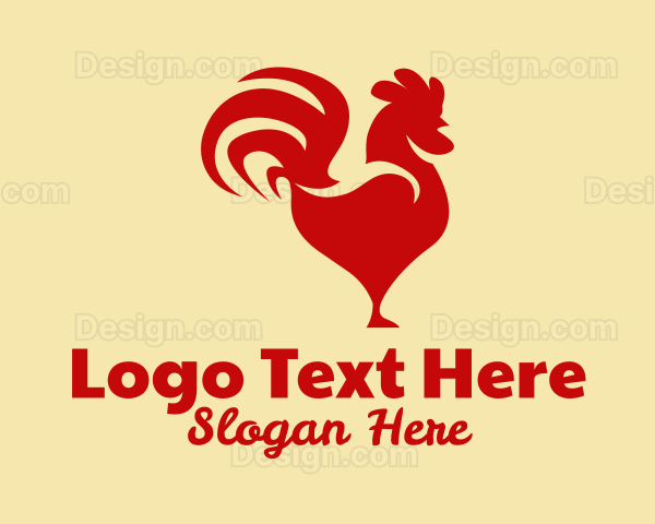 Red Rooster Chicken Logo