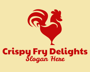 Red Rooster Chicken  logo design