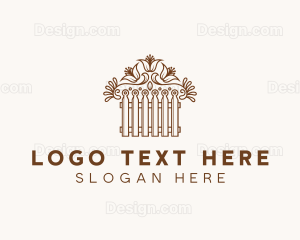 Floral Garden Fence Logo