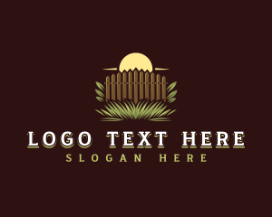 Grass Garden Fence logo design