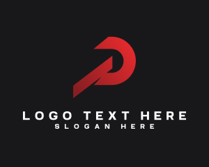 Logistics Industry Business Letter P Logo