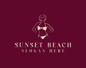 Bikini Lingerie Fashion logo design