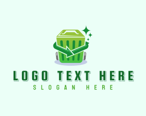 Trash Bin Recycling logo