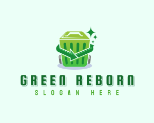 Trash Bin Recycling logo