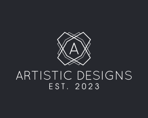 Geometric Line Interior Design logo design