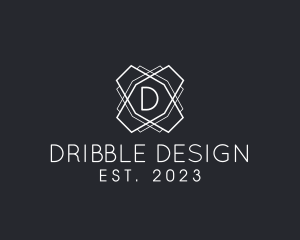 Geometric Line Interior Design logo design