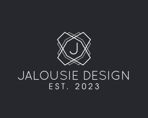 Geometric Line Interior Design logo design