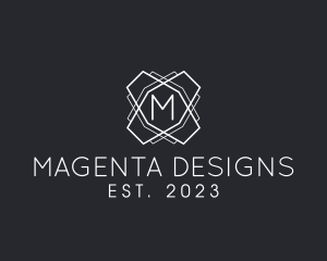 Geometric Line Interior Design logo design