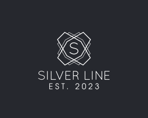 Geometric Line Interior Design logo design