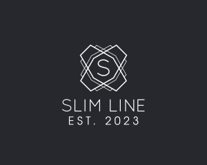 Geometric Line Interior Design logo design