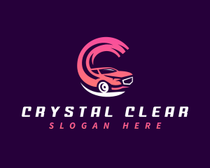 Fast Car Letter C logo design